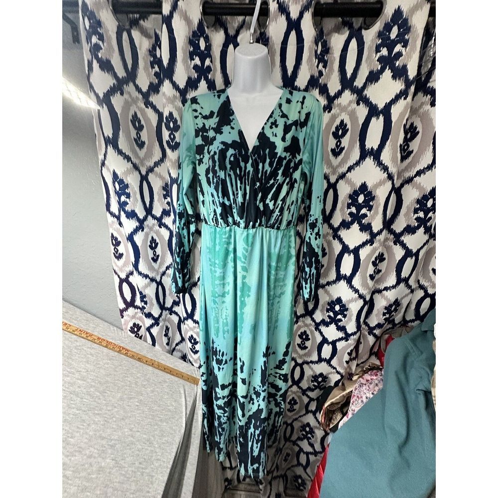 The Pyramid Collection Dress Faux Wrap, Tie Dye Size‎ S